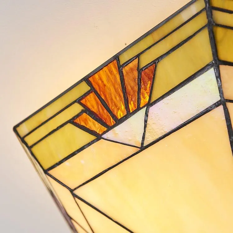 Interiors 1900 Nevada Large Flush Tiffany Ceiling Light