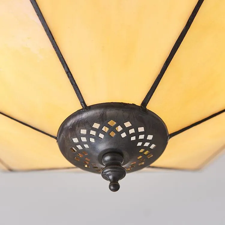 Interiors 1900 Nevada Large Flush Tiffany Ceiling Light