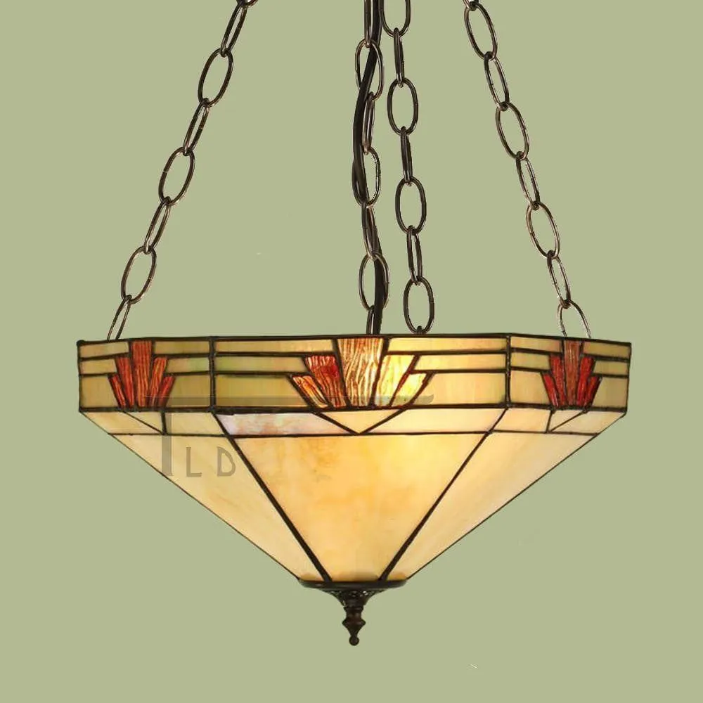 Interiors 1900 Nevada Medium Inverted Tiffany Ceiling Light