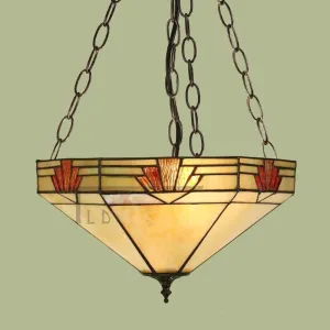 Interiors 1900 Nevada Medium Inverted Tiffany Ceiling Light