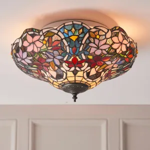 Interiors 1900 Sullivan Flush Tiffany Ceiling Light