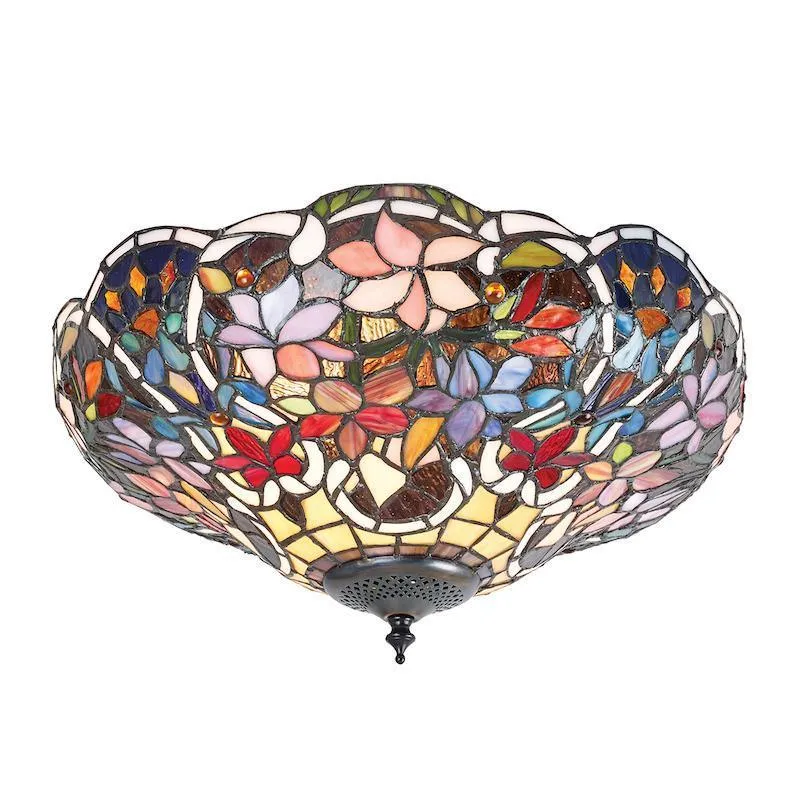 Interiors 1900 Sullivan Flush Tiffany Ceiling Light