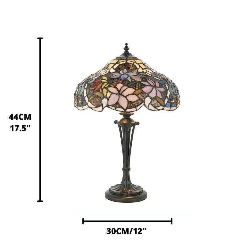 Interiors 1900 Sullivan Small Tiffany Bedside Table Lamp
