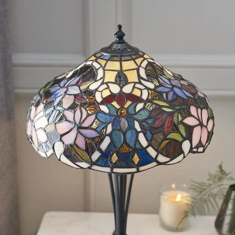 Interiors 1900 Sullivan Small Tiffany Bedside Table Lamp