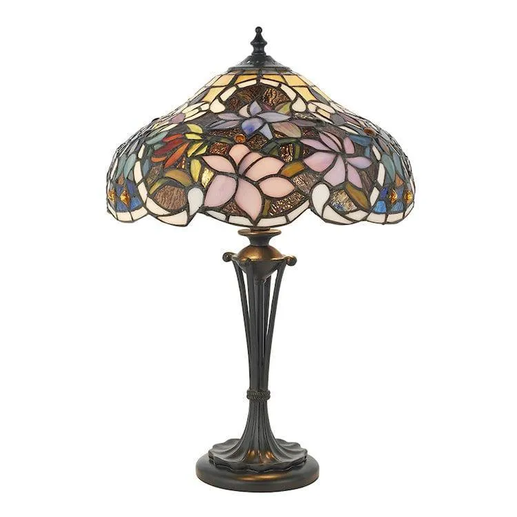 Interiors 1900 Sullivan Small Tiffany Bedside Table Lamp