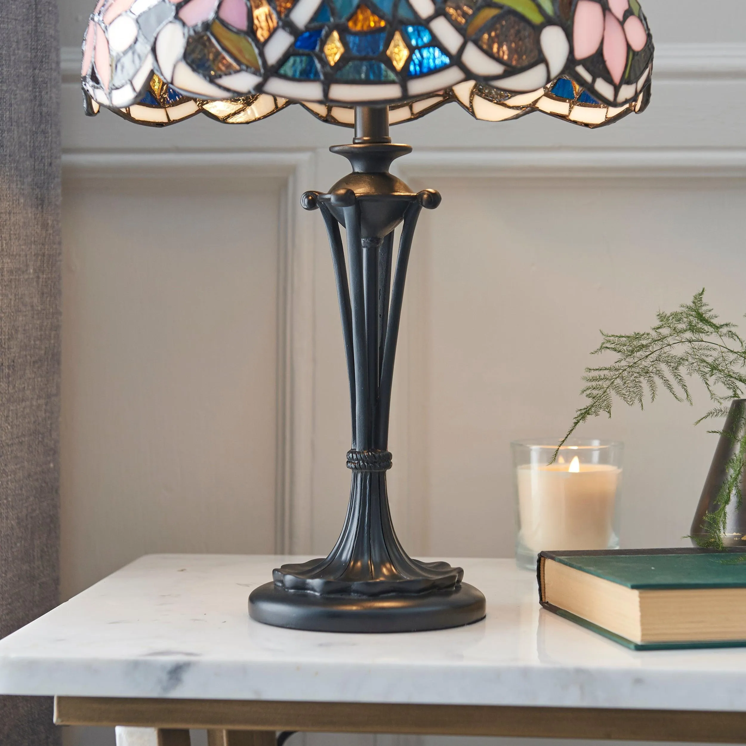 Interiors 1900 Sullivan Small Tiffany Bedside Table Lamp