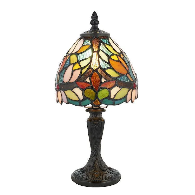 Interiors 1900 Sylvette Mini Tiffany Bedside Table Lamp