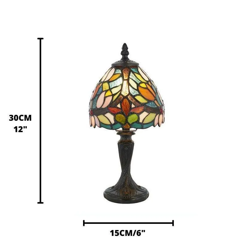 Interiors 1900 Sylvette Mini Tiffany Bedside Table Lamp