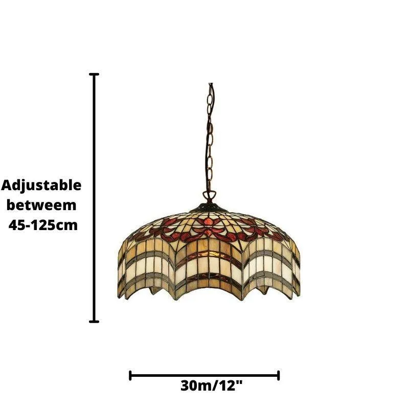 Interiors 1900 Vesta Small Tiffany Ceiling Light