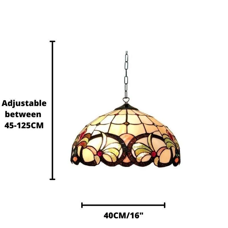 Ipswich Tiffany Ceiling Light - Single bulb fitting