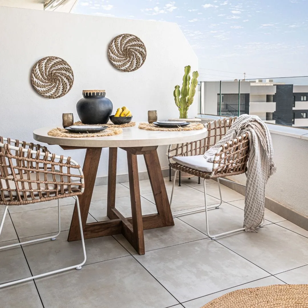 Jaipur Rattan Outdoor Chair | White Zoco Home