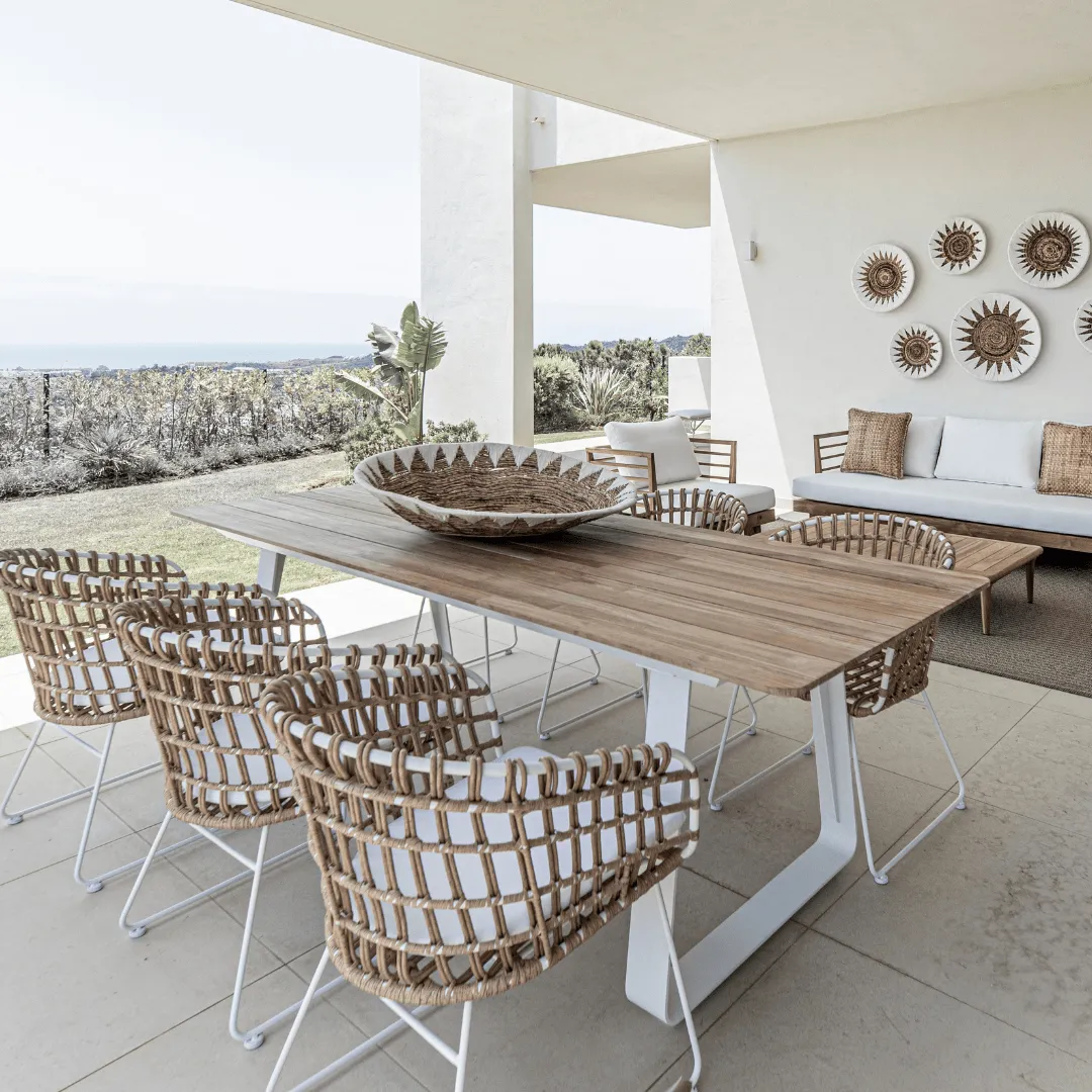 Jaipur Rattan Outdoor Chair | White Zoco Home
