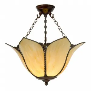 Kansa Topkapi Inverted Tiffany Ceiling Light