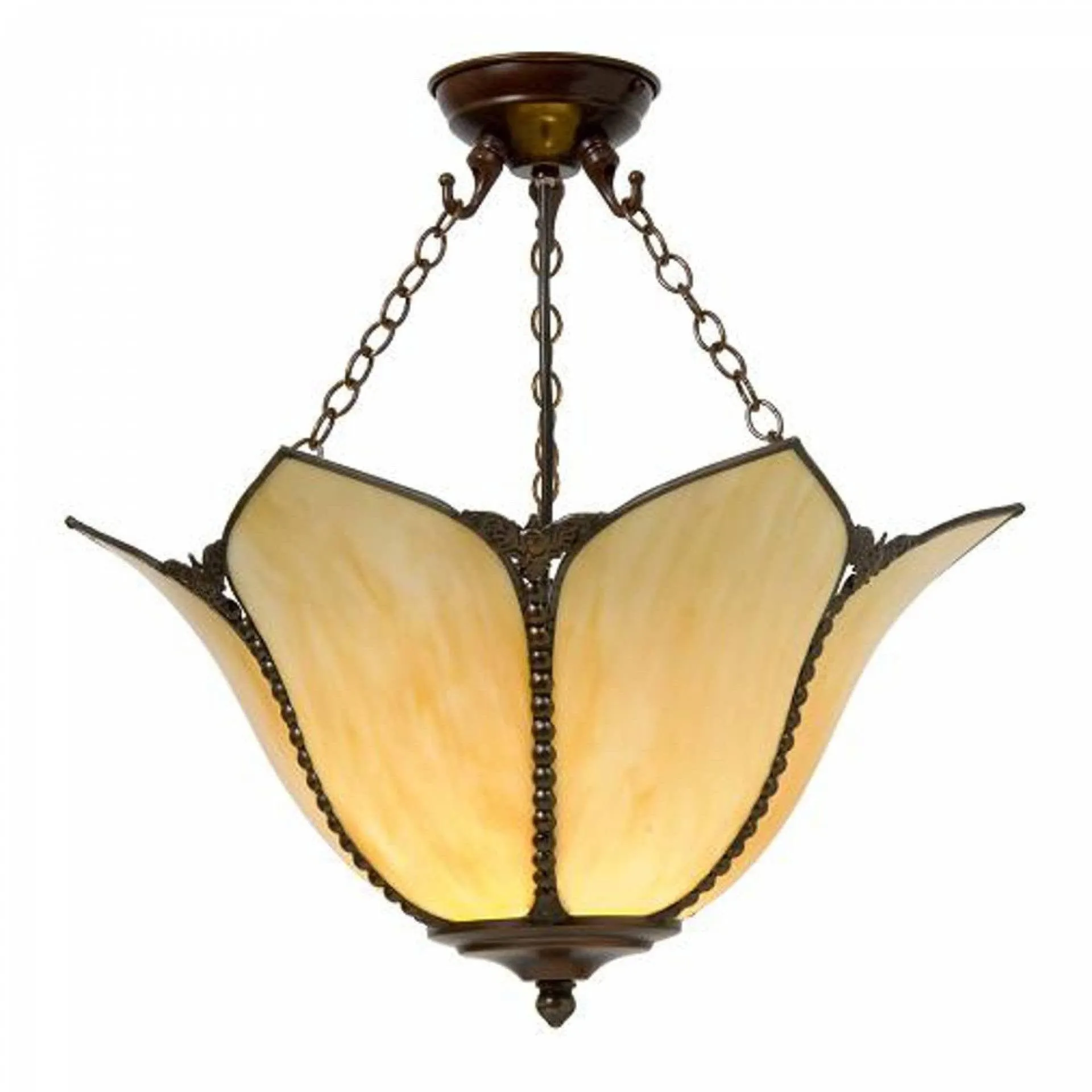 Kansa Topkapi Inverted Tiffany Ceiling Light
