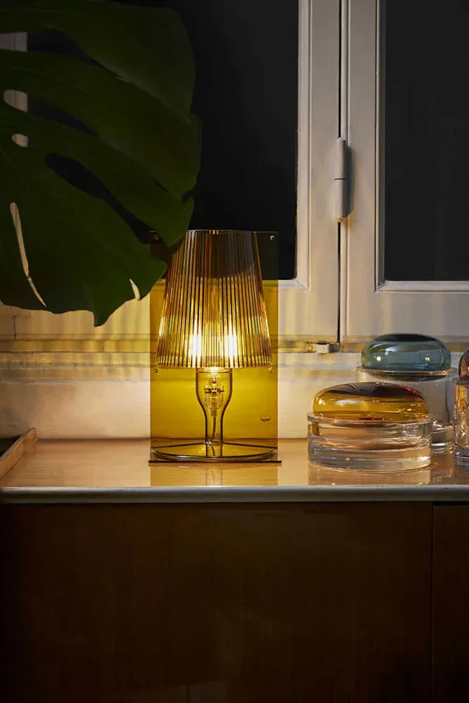 Kartell Take Table Lamp, Olive Green