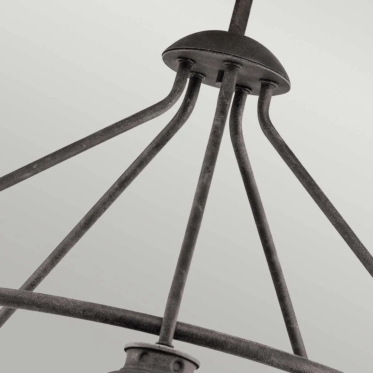 Kichler Ashland Bay 5 Light Zinc Outdoor Pendant