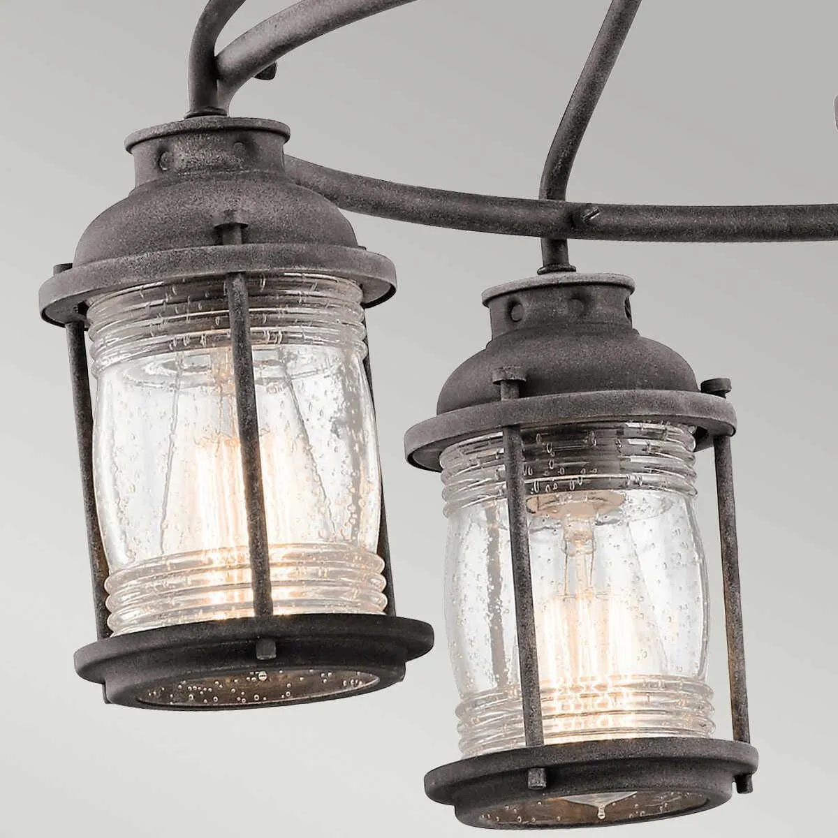 Kichler Ashland Bay 5 Light Zinc Outdoor Pendant