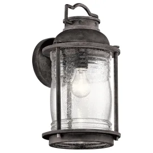 Kichler Ashland Bay Large Outdoor Wall Light - Weathered Zinc
