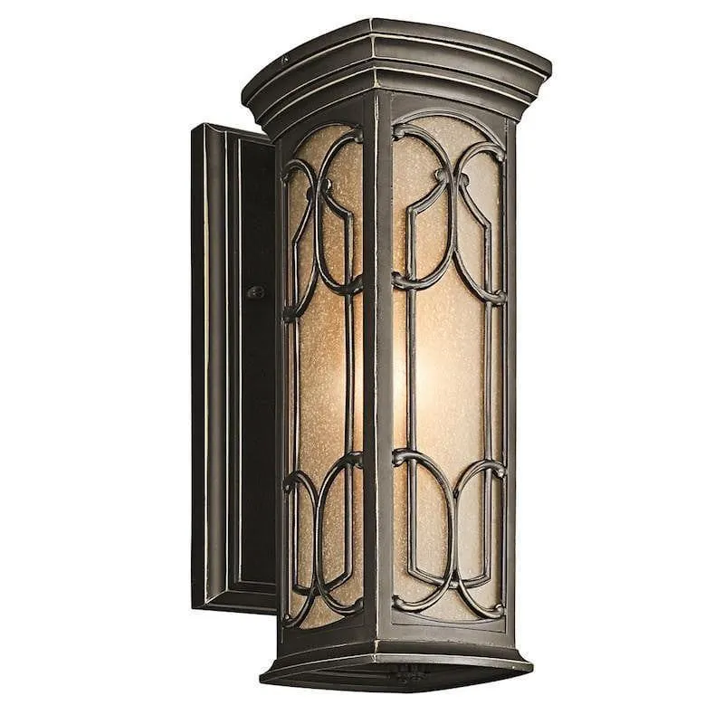 Kichler Franceasi Olde Bronze Small Outdoor Wall Light