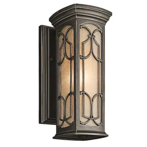 Kichler Franceasi Olde Bronze Small Outdoor Wall Light