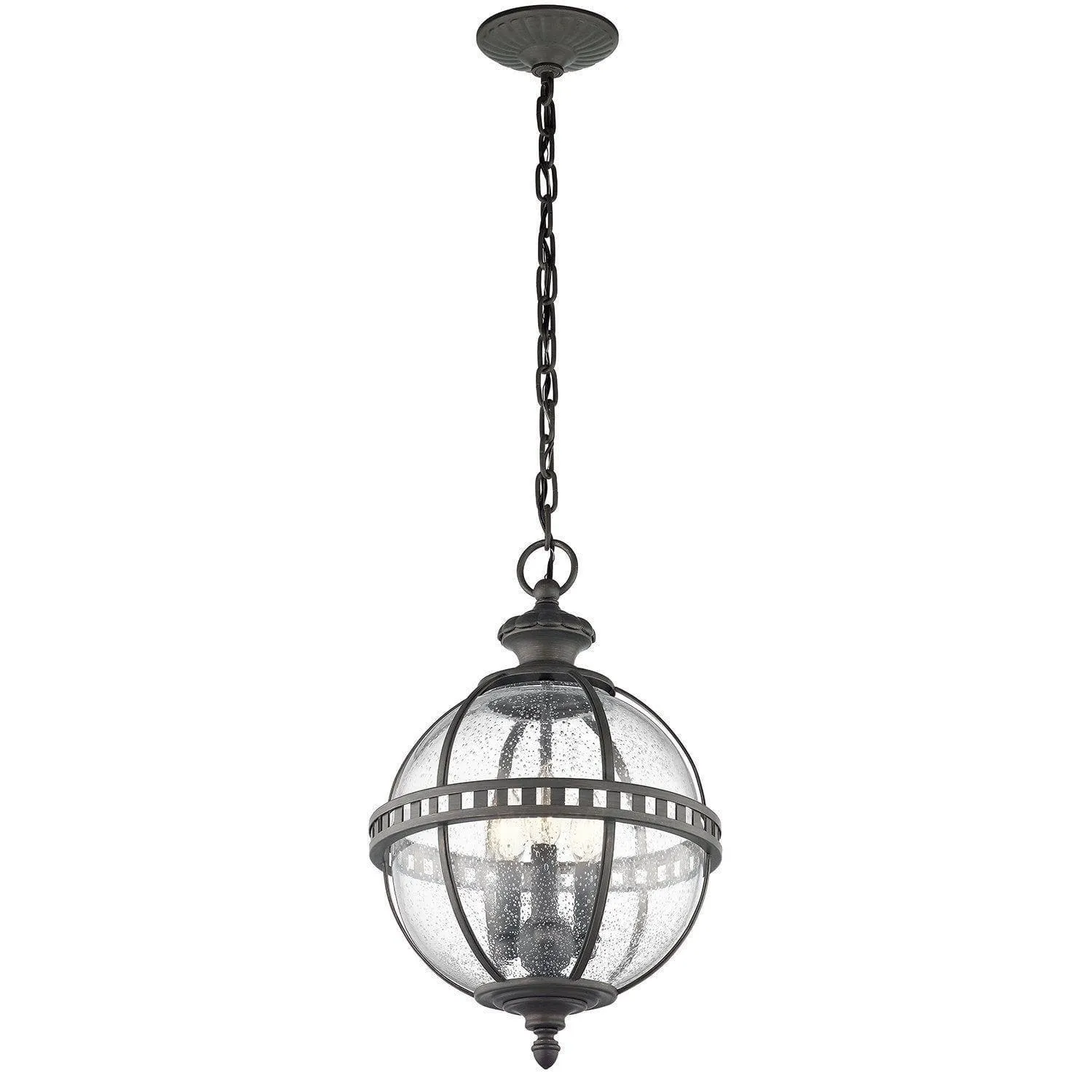 Kichler Halleron Grey Outdoor 3 Light Pendant