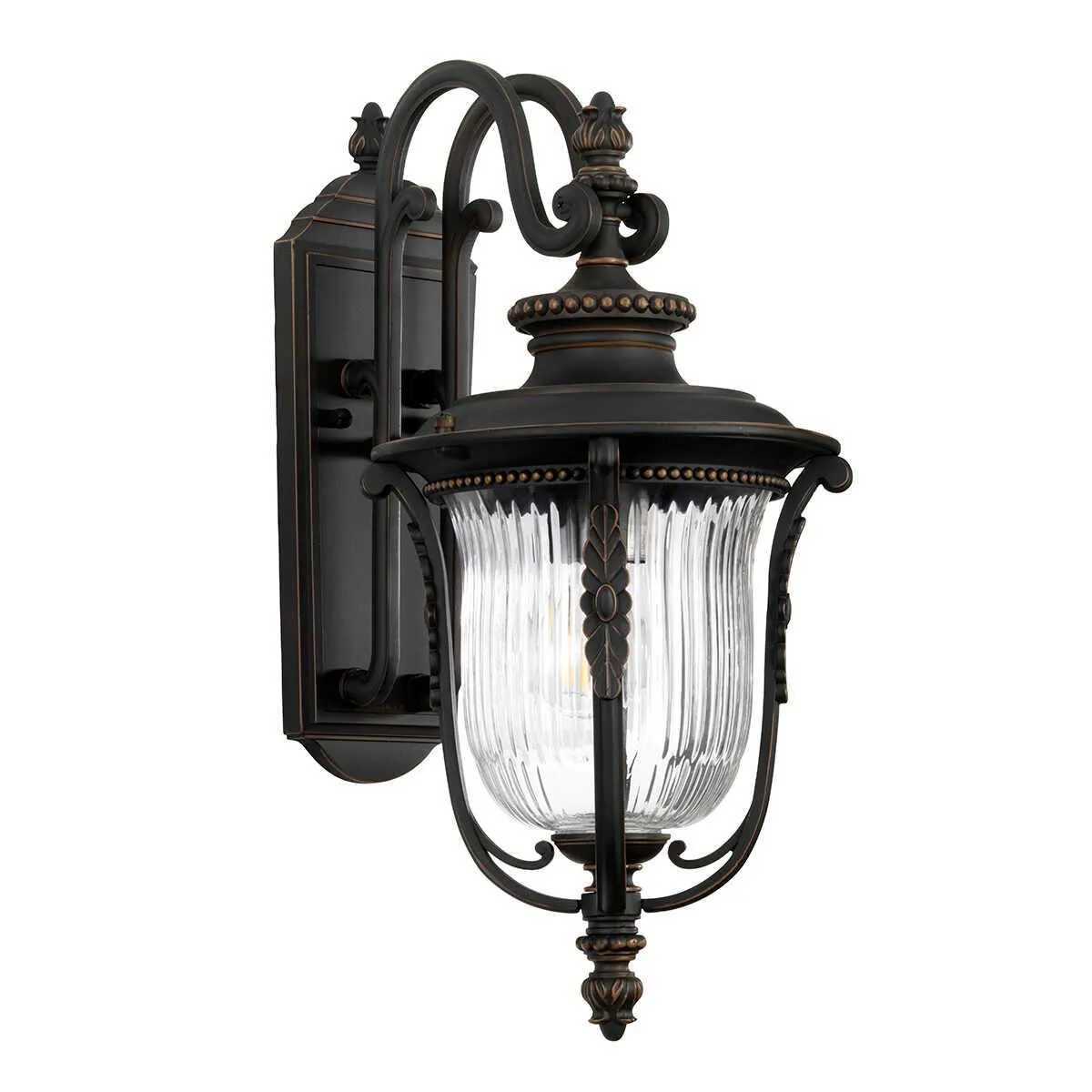 Kichler Luverne Rubbed Bronze Medium Outdoor Wall Light