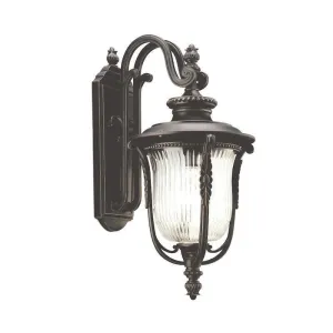 Kichler Luverne Rubbed Bronze Medium Outdoor Wall Light