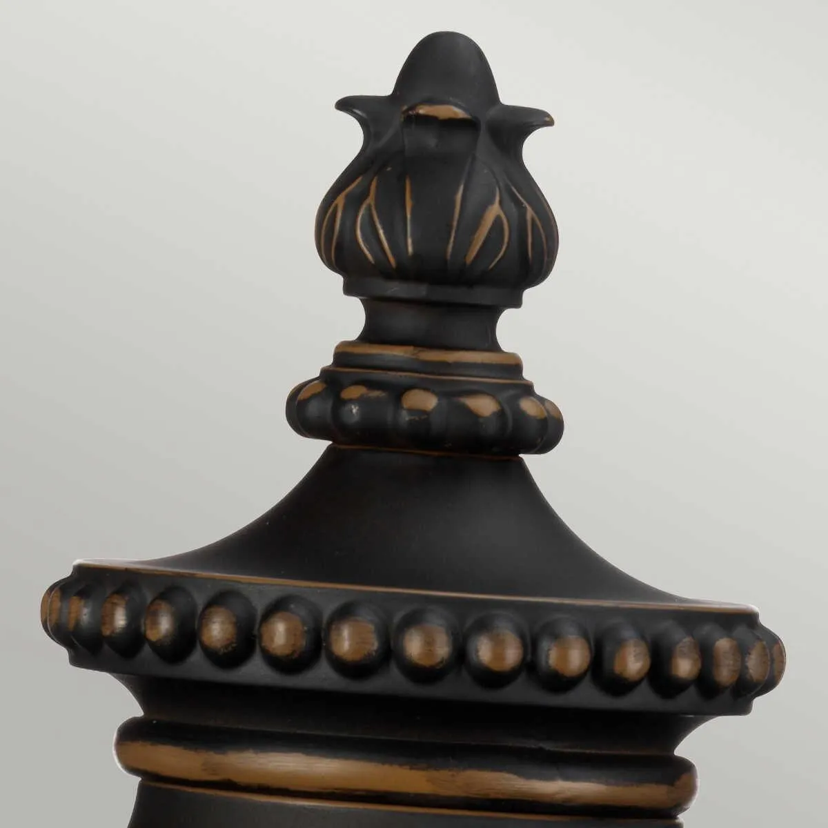 Kichler Luverne Rubbed Bronze Outdoor Pedestal Lantern