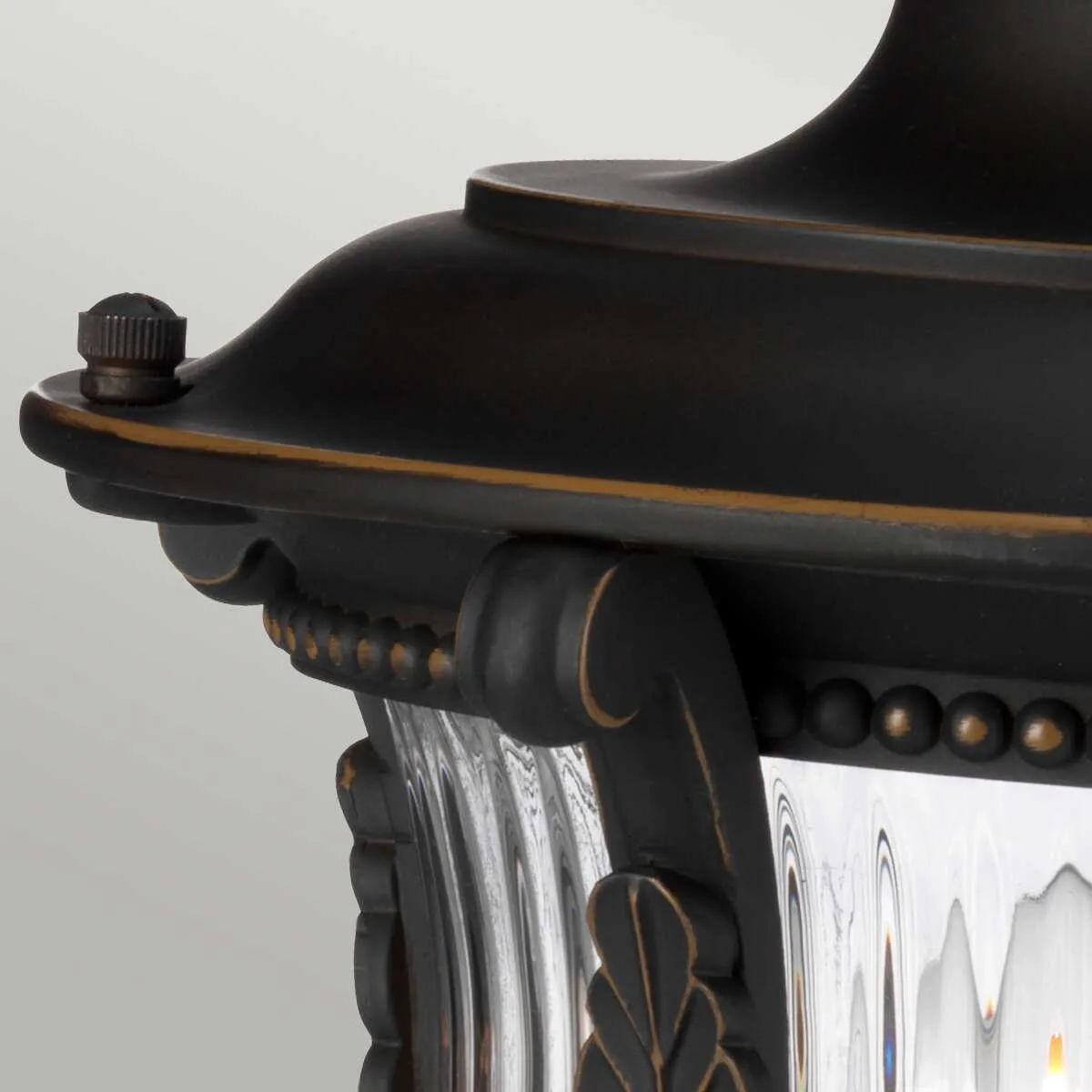 Kichler Luverne Rubbed Bronze Outdoor Pedestal Lantern