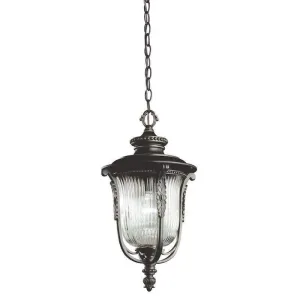 Kichler Luverne Rubbed Bronze Outdoor Pendant Light