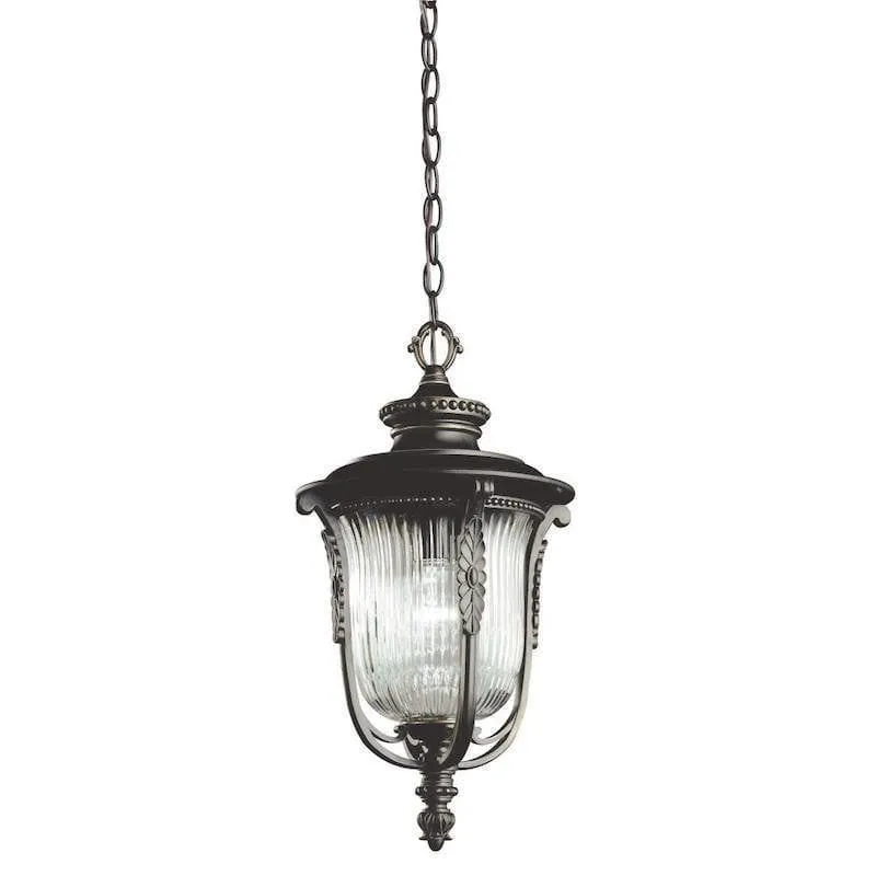 Kichler Luverne Rubbed Bronze Outdoor Pendant Light