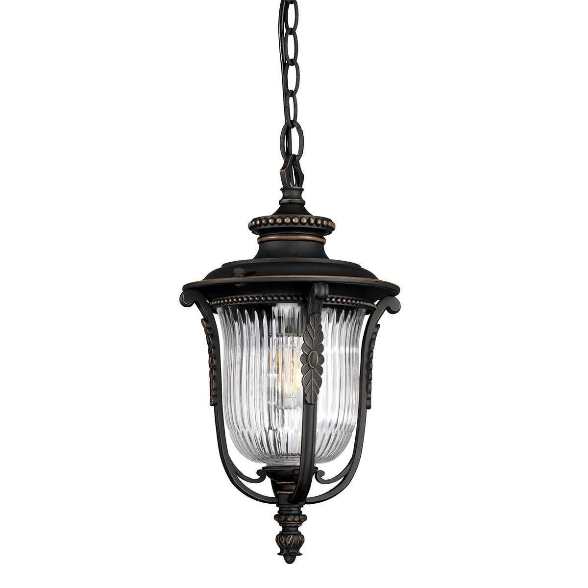 Kichler Luverne Rubbed Bronze Outdoor Pendant Light