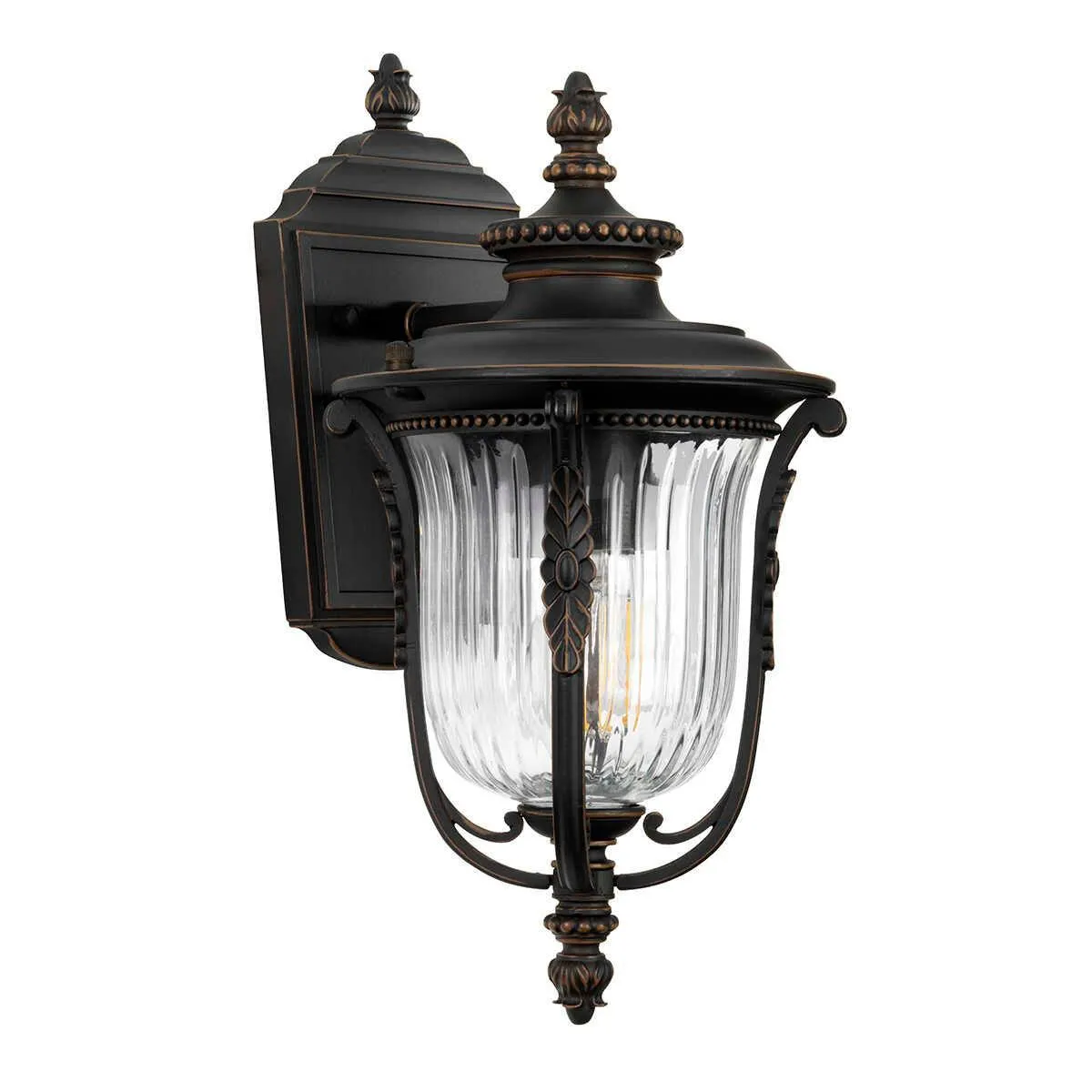 Kichler Luverne Rubbed Bronze Small Outdoor Wall Light