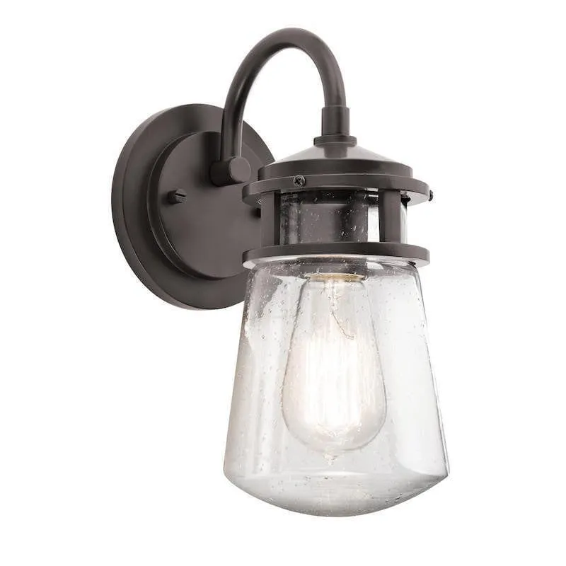 Kichler Lyndon Architectural Bronze Small Outdoor Wall Light