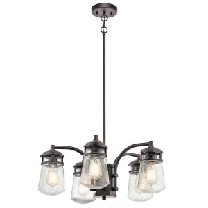 Kichler Lyndon Outdoor 5 Light Bronze Pendant