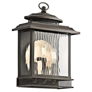 Kichler Pettiford Olde Bronze Large Outdoor Wall Light