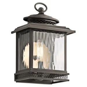 Kichler Pettiford Olde Bronze Small Outdoor Wall Light