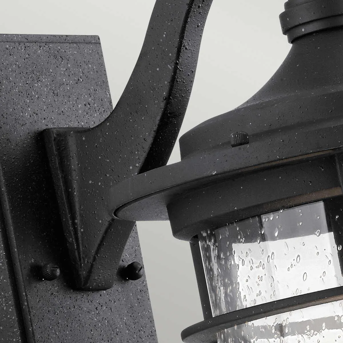 Kichler Royal Marine Medium Black Outdoor Wall Light
