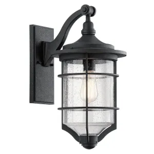 Kichler Royal Marine Medium Black Outdoor Wall Light