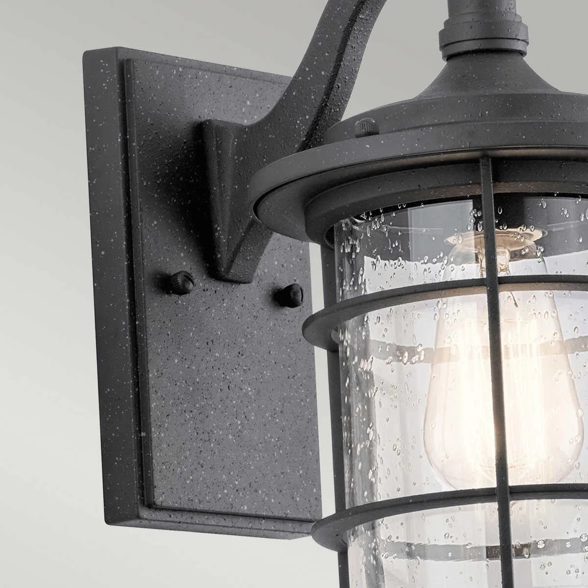 Kichler Royal Marine Small Black Outdoor Wall Light