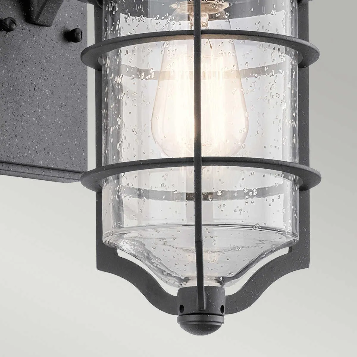 Kichler Royal Marine Small Black Outdoor Wall Light