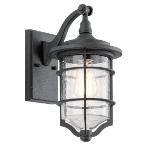Kichler Royal Marine Small Black Outdoor Wall Light