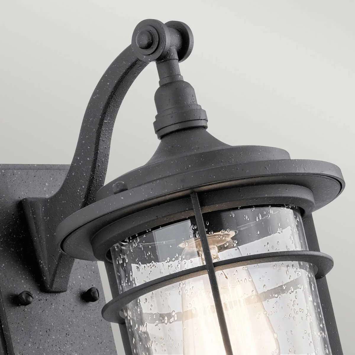 Kichler Royal Marine Small Black Outdoor Wall Light