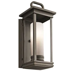 Kichler South Hope Medium Rubbed Bronze Outdoor Wall Light