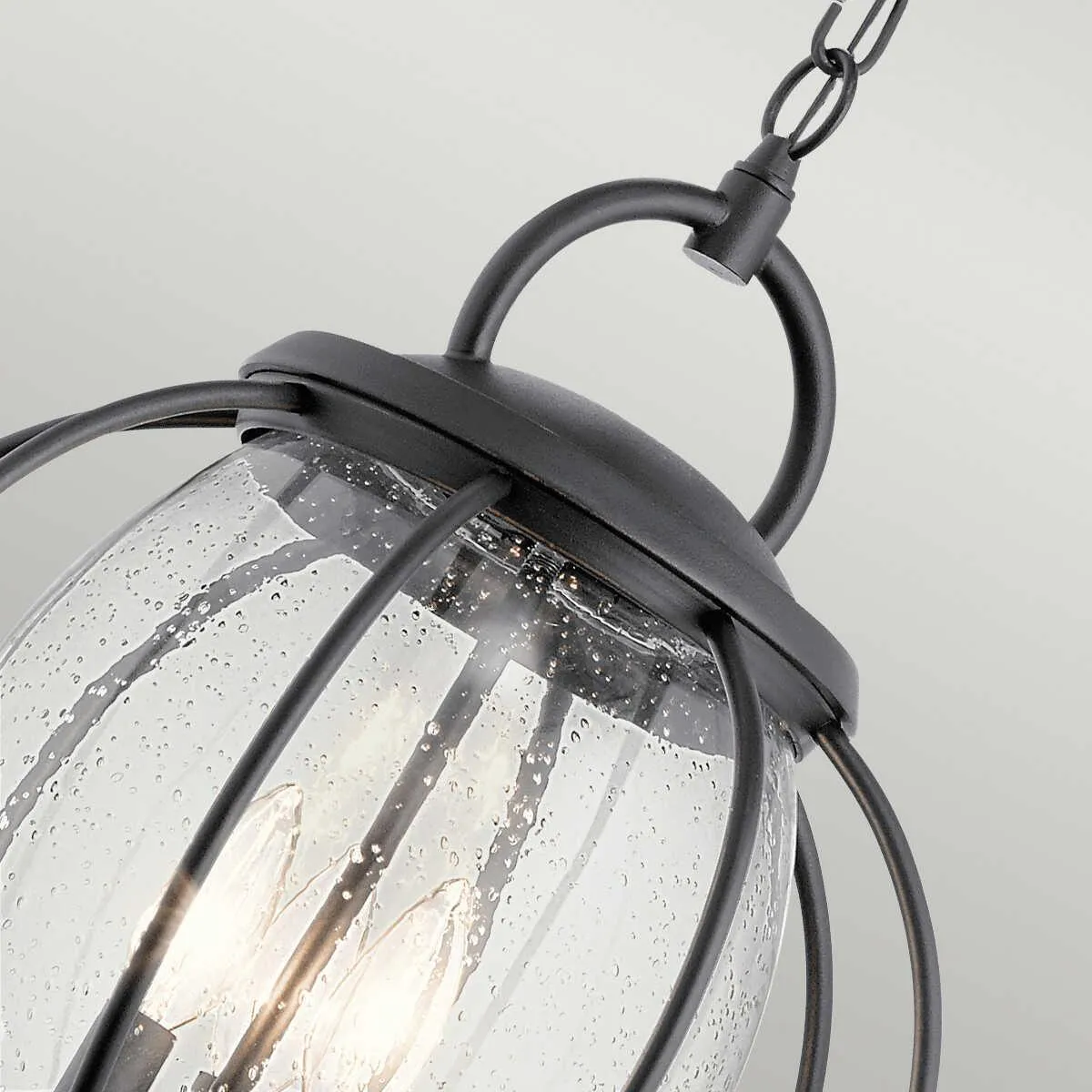 Kichler Vandalia Black Outdoor 3 Light Pendant