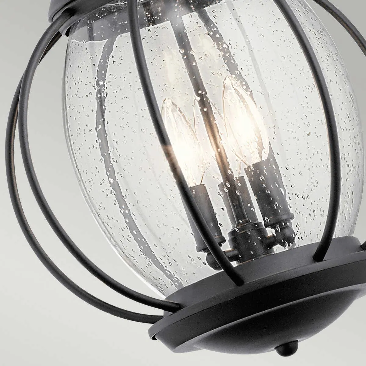Kichler Vandalia Black Outdoor 3 Light Pendant