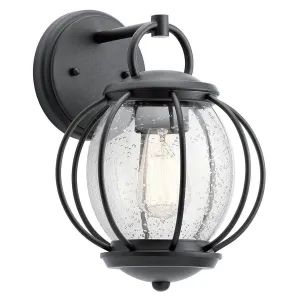 Kichler Vandalia Outdoor Black Wall Light