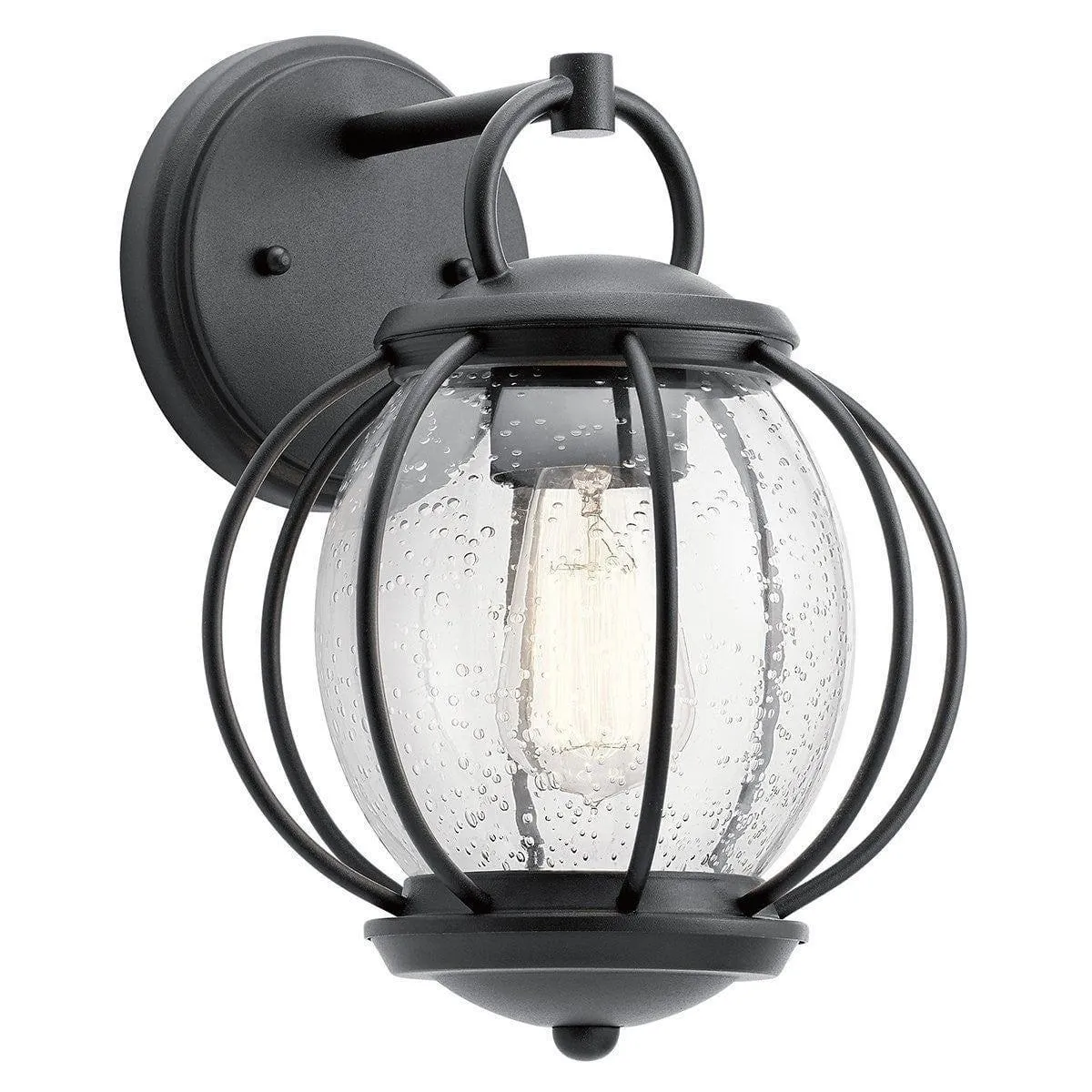 Kichler Vandalia Outdoor Black Wall Light
