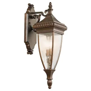 Kichler Venetian Rain Bronze Medium Outdoor Wall Light