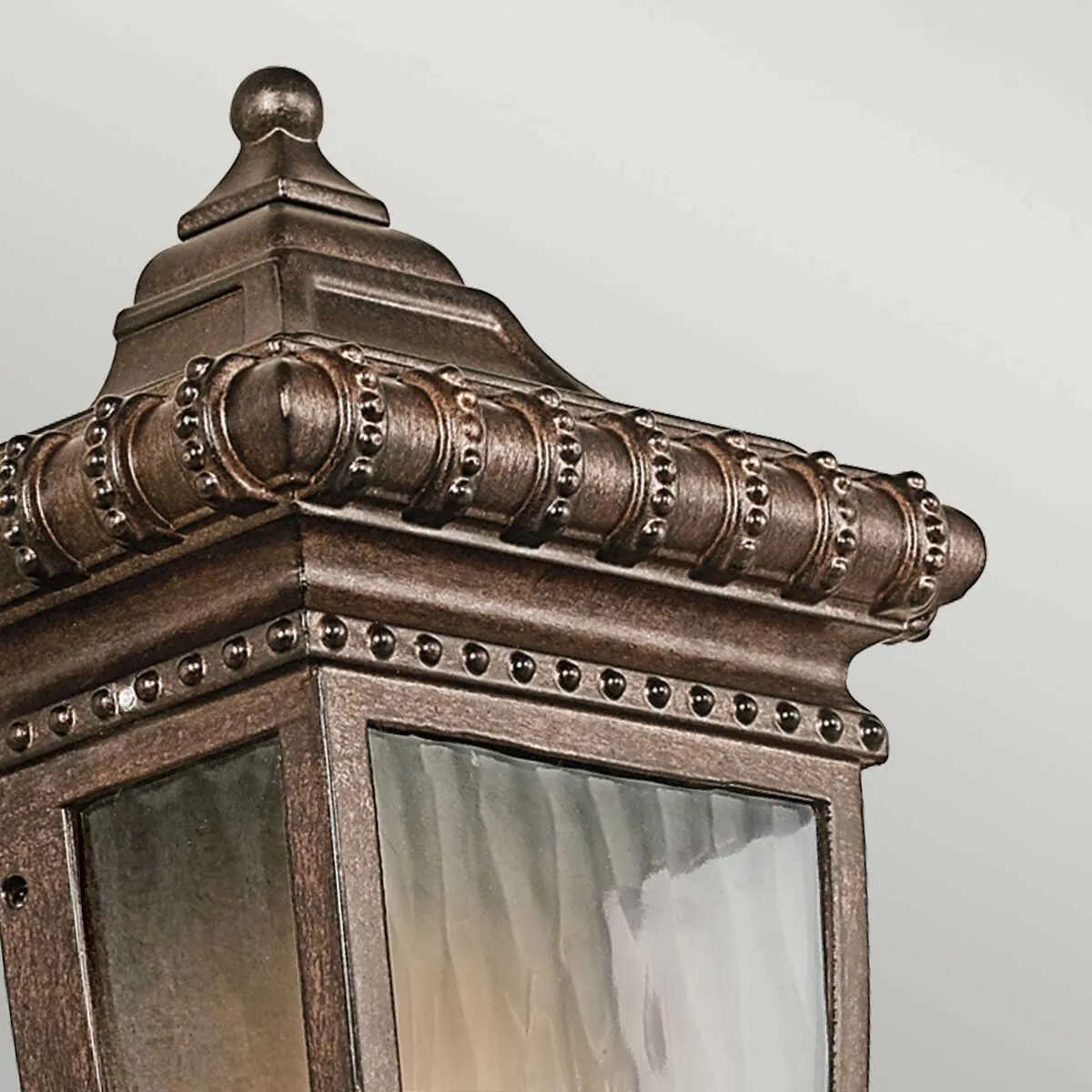 Kichler Venetian Rain Brushed Bronze Outdoor Half Wall Light